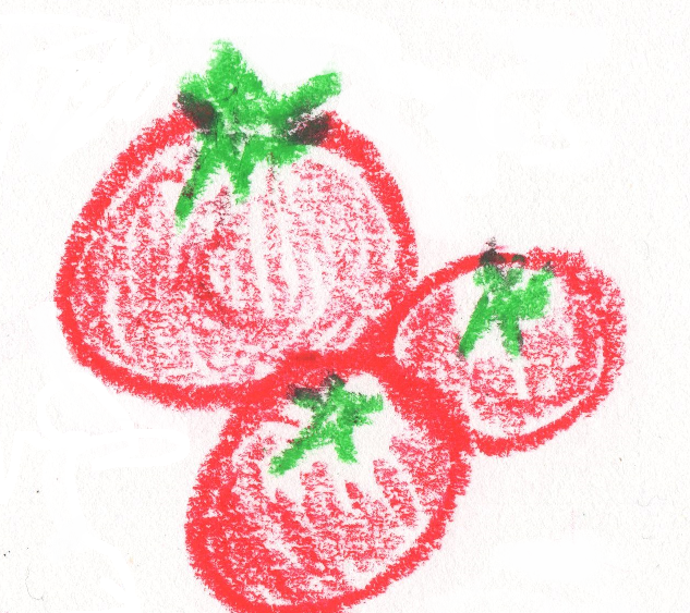 プチトマトのクレヨン調イラスト 野菜の手書き無料素材イラスト画像集