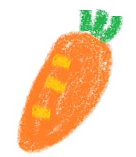 にんじんのクレヨン調イラスト 野菜の手書き無料素材イラスト画像集